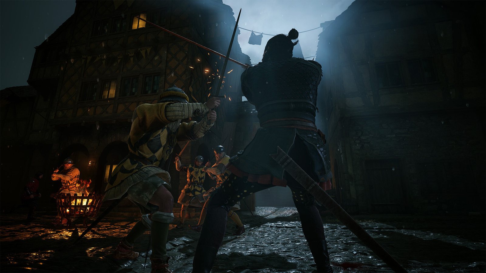 Combat de nuit dans les ruelles