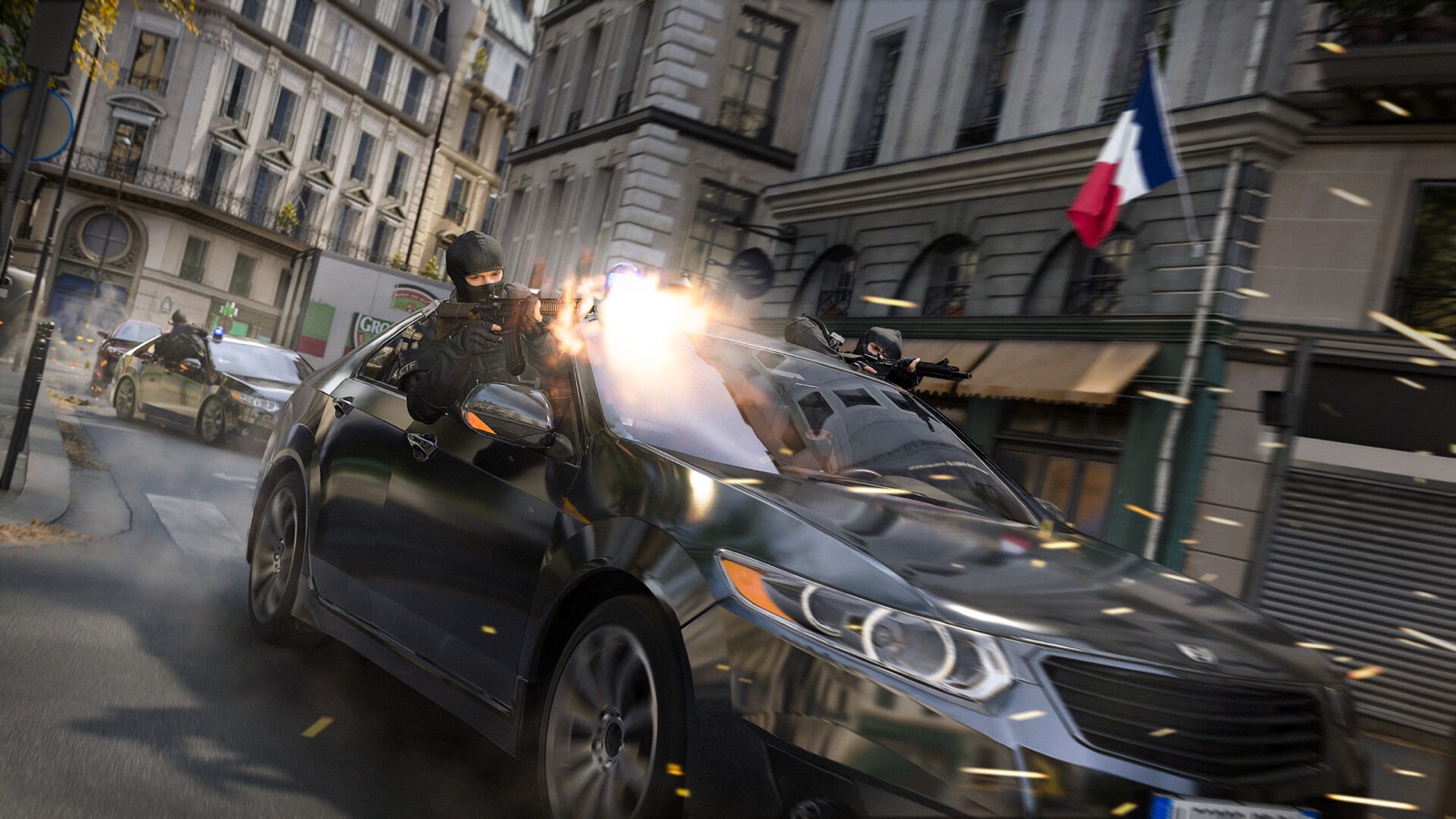 Poursuite dans les rues de Paris