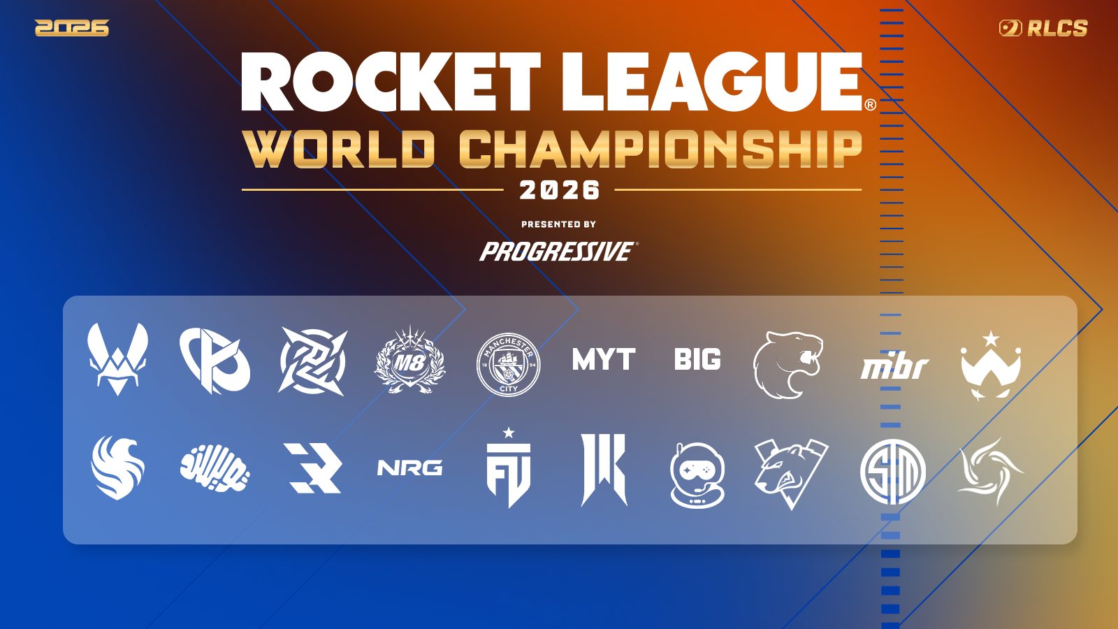 L'affiche officielle du Mondial Rocket League 2026